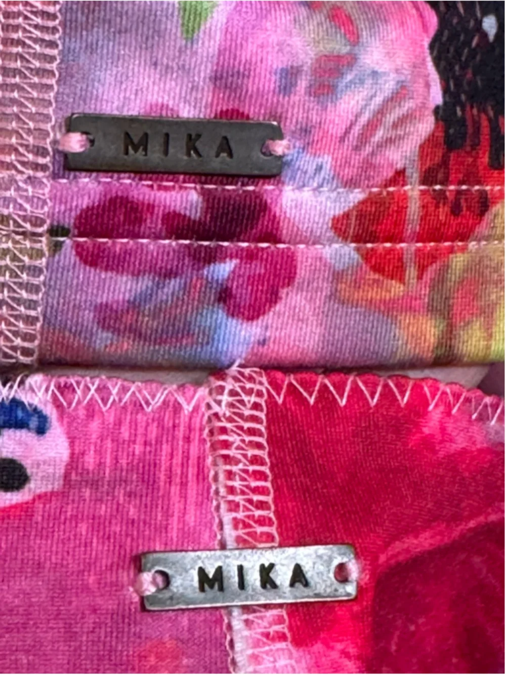 Mika Floral Bikini Bundle 2 Sets S/M Reversible Tie Back Swimwear Yoga Dance